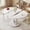White, variant on Laisnet Round Dining Table for 6, 47" Modern Coffee Table, Wooden Kitchen Table for Dining Room Small Space, Black