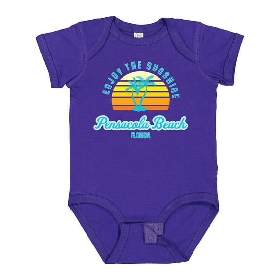 Inktastic Summer Enjoy the Sunshine Pensacola Beach Florida in Blue Boys or Girls Baby Bodysuit