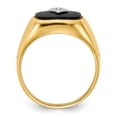 thumbnail image 2 of Auriga 10k Yellow Gold Y AA Diamond men's ring Size- 9.5, 2 of 6