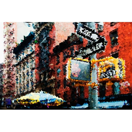 Low Poly New York Art - Manhattan Architecture Print Wall Art By Philippe