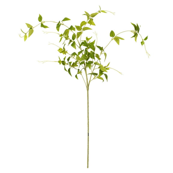 Vickerman 43" Artificial Green Clematis Leaves Spray. Includes 3 sprays per pack.