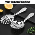 thumbnail image 6 of Vjnyvs Bartender Ice Strainer Stainless Steel Ice Spoon Filter Shell Shape Strainer Cocktail Strainer Professional Ice Cube Filter Spoon Home Kitchen Barware, 6 of 7