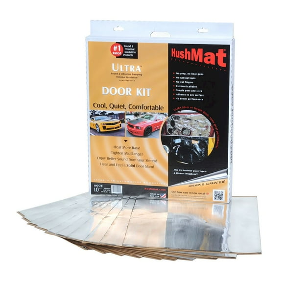 Hushmat Ultra Door Kit- 10 pc 12in.x12in. Silver