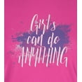 thumbnail image 4 of Old Glory Juniors Girls Can Do Anything Girl Power Short Sleeve Graphic T Shirt, 4 of 6