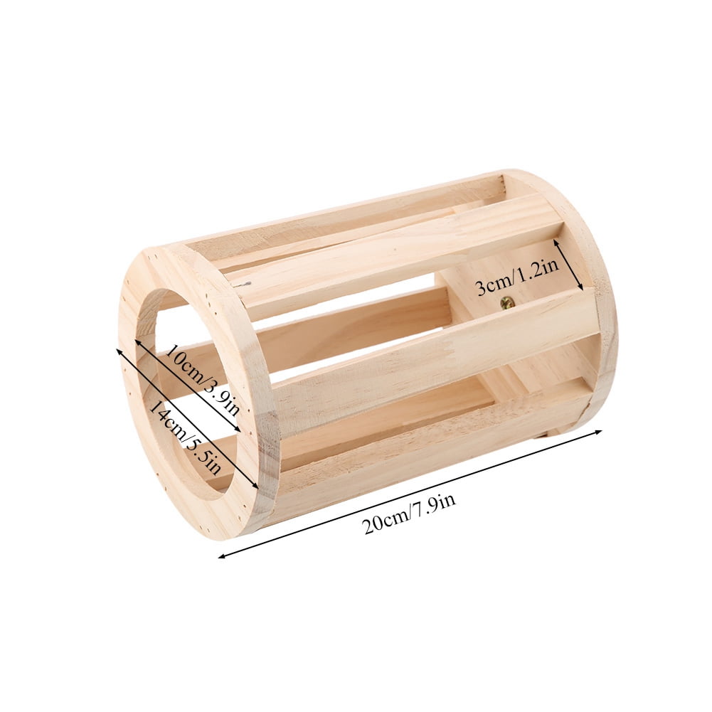 Ejoyous Rabbit Wooden Grass Feeder Non Toxic Hay Rack For Hamster