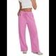 thumbnail image 2 of Pantalones Deportivos de Pierna para Mujer, de Cintura Alta, Holgados, con Cordón y Bolsillos Rosa XL, 2 of 8