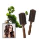 thumbnail image 2 of Peine de lana extragrande con forma de flor grande hueca para soplar el cabello, peine para peluquería con forma de cabeza ondulada grande, peine con melena de cerdo, 2 of 5
