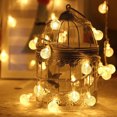 thumbnail image 6 of 21Ft 30 LED Solar Fairy String Lights, Outdoor Pathway Landscape Night Lights Garden Crystal Ball Decorative Wall Lights Waterproof for Home Garden, Patio, Yard, Home Decoration, 6 of 11