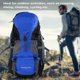 thumbnail image 4 of 50L Waterproof Bag Camping Climbing Outdoor Travel Hiking Backpack Blue, 4 of 4