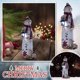 thumbnail image 4 of Muñeco de nieve con luz LED, decoración para exteriores, iluminación navideña, resina, piedra, bienvenida a la puerta, figura artística, decoraciones navideñas para patio y jardín., 4 of 8