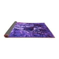 thumbnail image 2 of Ahgly Company Indoor Square Oriental Purple Industrial Area Rugs, 7' Square, 2 of 4