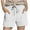 White, variant on Plebaso Kids Boys Girls Shorts Summer Elastic Waist Casual Shorts Drawstring Beach Shorts with Pockets