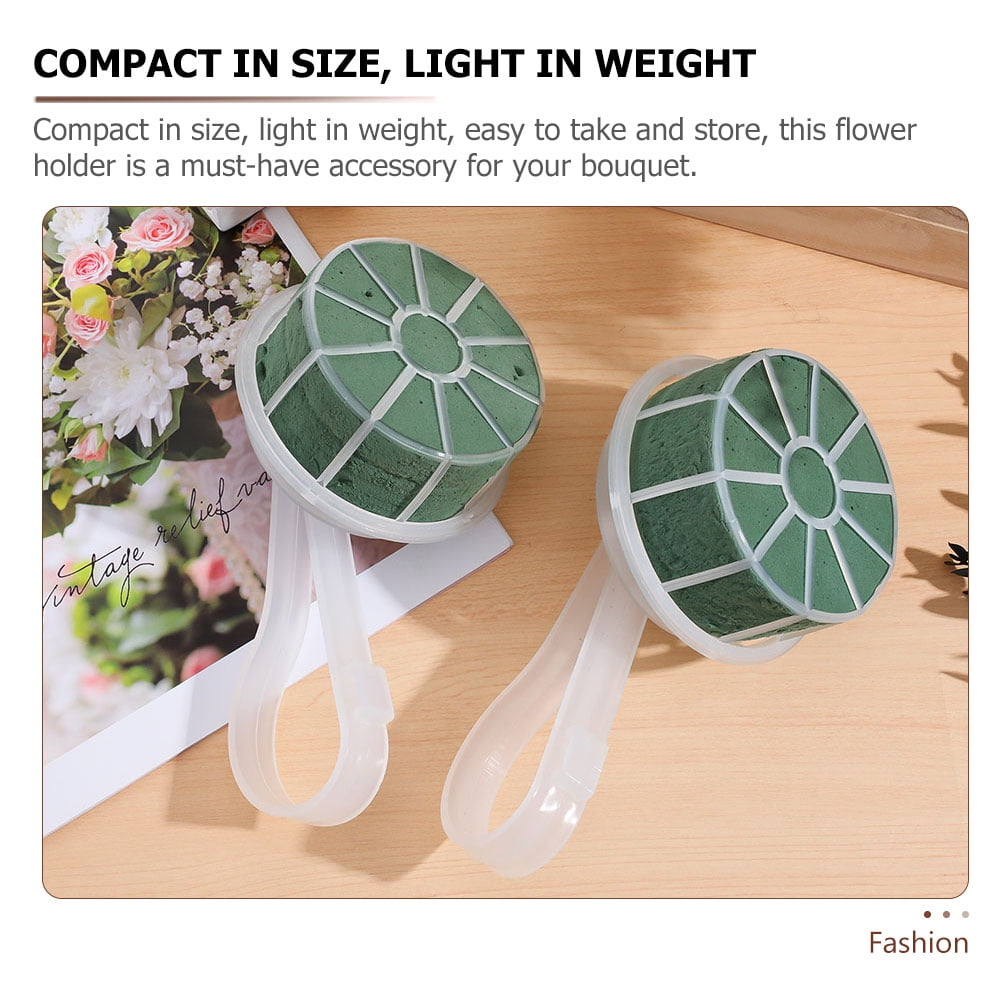 NUOLUX Wedding Bouquet Handle Compact Lightweight Plastic Foam 6Pcs