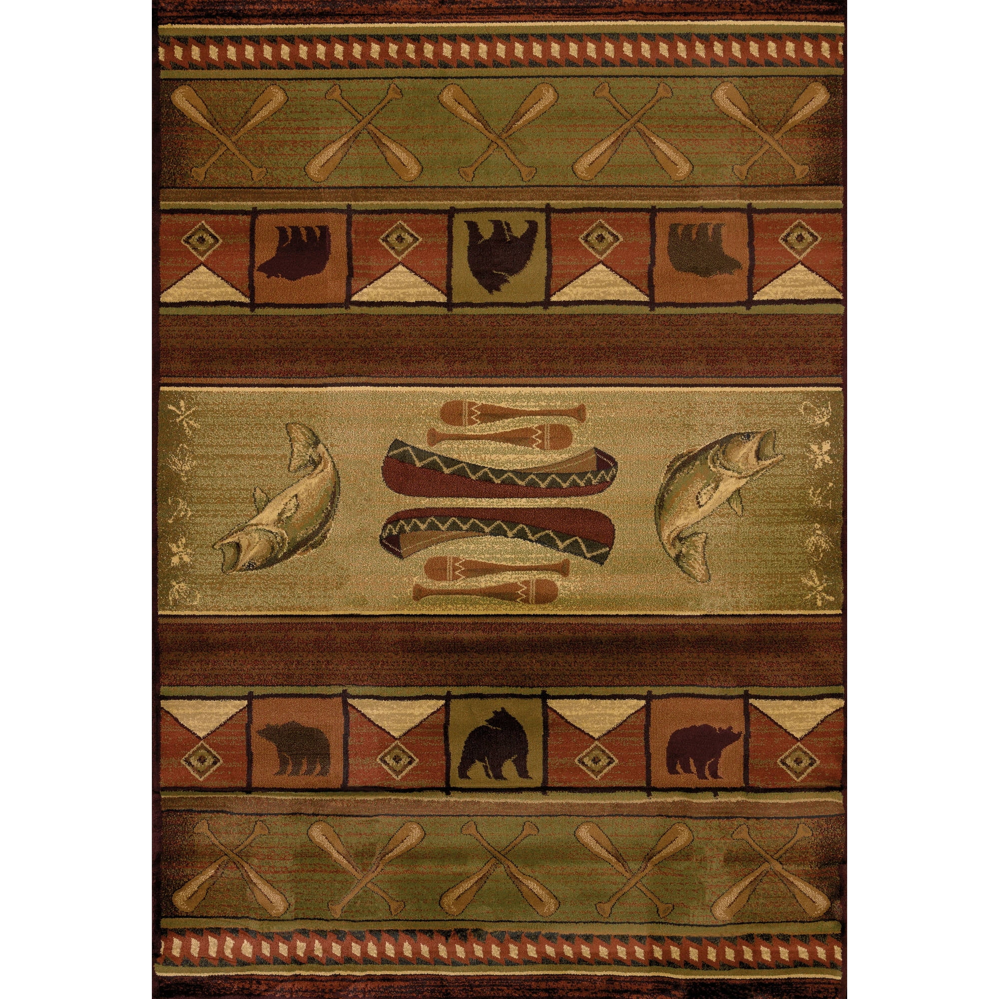 United Weavers Big Timber Fishermans Boat Lodge Woven Polypropylene