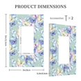 thumbnail image 3 of Balery Colorful Butterfly for Duplex Wall Plates Kit, Electrical Outlet Covers, Standard Size 1-Gang 5.0" x3.0", Electric Receptacle Plug Covers-Style U, 3 of 6