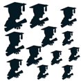 thumbnail image 1 of The Beistle 54958 Garçon Diplômé Silhouettes&44; Noir, 1 of 1