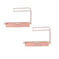 thumbnail image 1 of Oleegame 2PC Shower Soap Dish With Hook Household Faucet Clip Rack Kitchen Sink Rag Bath Holder Soap Storage Box Pink, 1 of 2