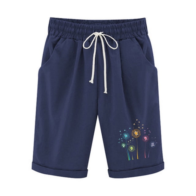 Cordón de Impresión de la Cintura Elástica Casual, Pantalones de Pijama para el Hogar, la Playa, la Ropa de Dormir Y el Uso Diario