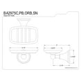 thumbnail image 2 of Kingston Brass BA2975C Wall-Mount Soap Dish Holder in Polished Chrome, 2 of 3
