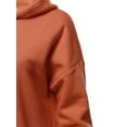 thumbnail image 5 of A2Y Women's Relax Fit Long Sleeve Kangaroo Pockets Hoodie Sweatshirts Ash Copper S, 5 of 6