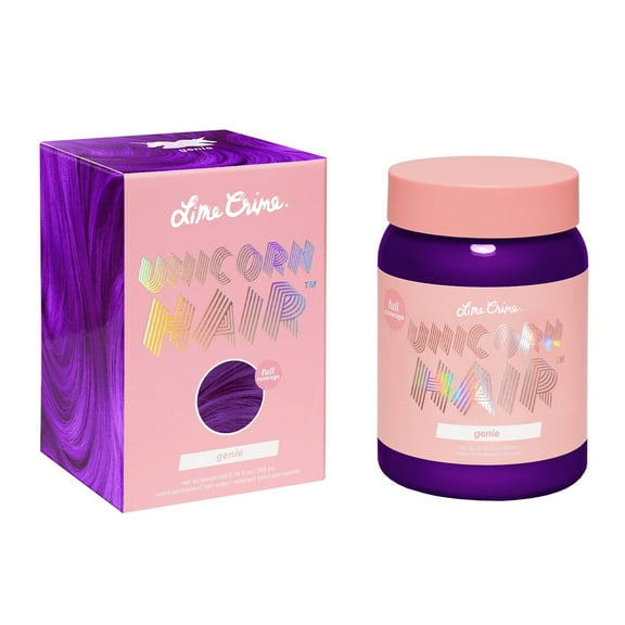 Lime Crime Unicorn Hair, Semi-Permanent Hair Color, Vegan, Full Coverage, Genie 6.76 fl oz