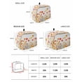 thumbnail image 3 of Fsddascl Flowers Toaster Cover 2 Slice, Small Kitchen Appliance Covers, Vintage Orange Yellow Wildflower Garden Floral Toaster Oven Cover with Loop, Bread Machine Cover Polyester Dust Cover, 3 of 5