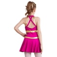 thumbnail image 3 of inhzoy Kids Girls Cheer Leader Uniform Dance Dress Hot Pink 8, 3 of 9