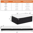 thumbnail image 2 of Simple Deluxe Tri-Fold Memory Foam Mattress Full Size, 3 Inch Portable Folding Mattress with Washable Cover, for Travel Camping Floor Guest Bed, 75"×54"×3", 2 of 7