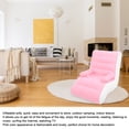 thumbnail image 4 of Sofá inflable, fácil de inflar Rosa Multiusos Suave En Forma de S Salón inflable Fuerte Soporte de Carga para Sala de Estar, 4 of 7