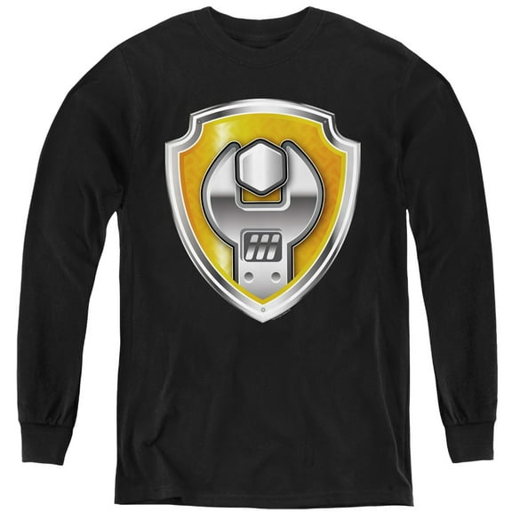 Paw Patrol Rubble Badge Youth Long Sleeve T shirt