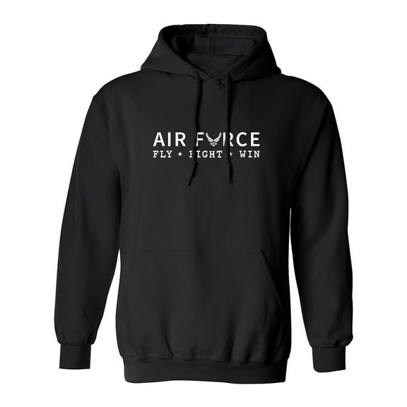 Air Force Fly Fight Win Adult Hooded Sweatshirt