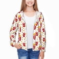 thumbnail image 3 of Cauagu Popcorn Print Sun Protection Jacket for Teen,Full-Zipper Long Sleeve Sun Shirts with Pockets UV Hoodie Shirts Outdoor Athletic Jacket-XX-Large, 3 of 7