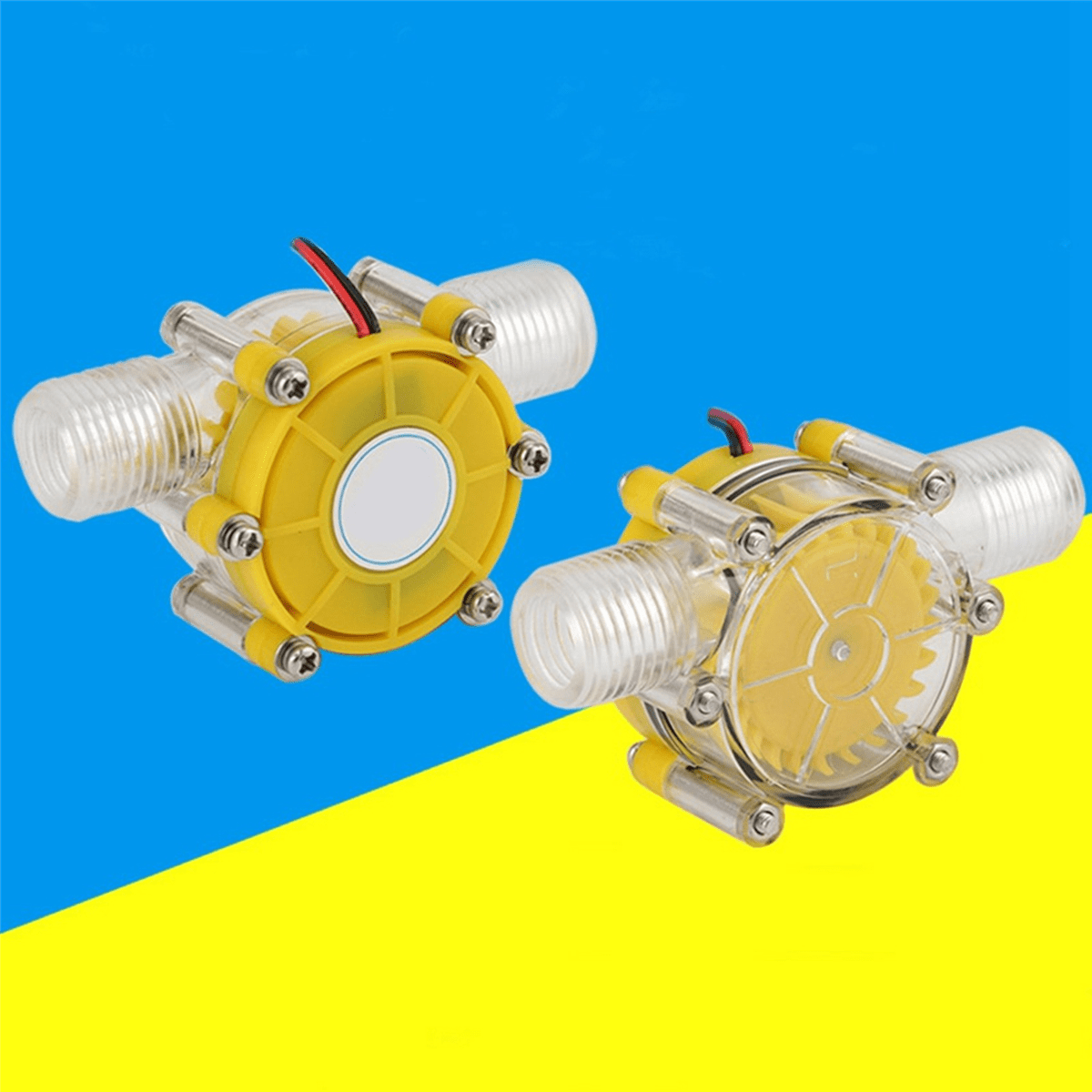 4X 10W Water Flow Pump Mini Hydro Generator Turbine Flow Hydraulic Conversion 80V