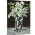 thumbnail image 1 of ARTCANVAS White Lilacs in a Crystal Vase 1883 Canvas Art Print by Edouard Manet - Size: 26" x 18" (0.75" Deep), 1 of 9