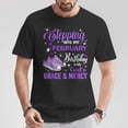 thumbnail image 2 of Stepping Into My February Birthday with God's Grace & Mercy T-Shirt – Inspirational Birthday Shirt, Faith-Based Celebration Tee, Religious Birthday Apparel, 2 of 3