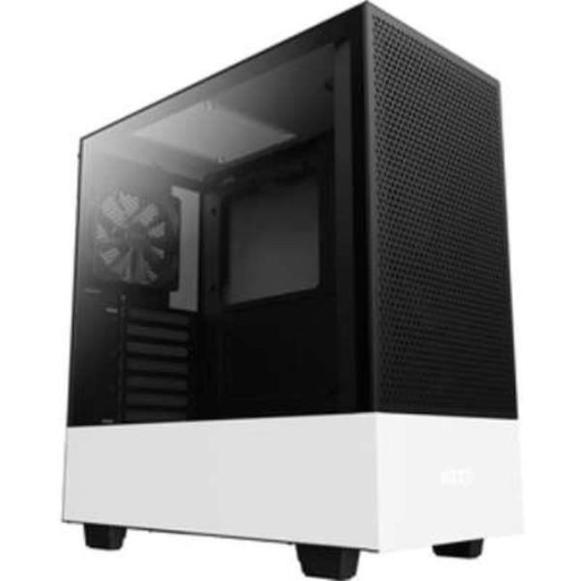 NZXT H510 Flow Matte Black - Compact ATX PC Gaming Case - Tempered
