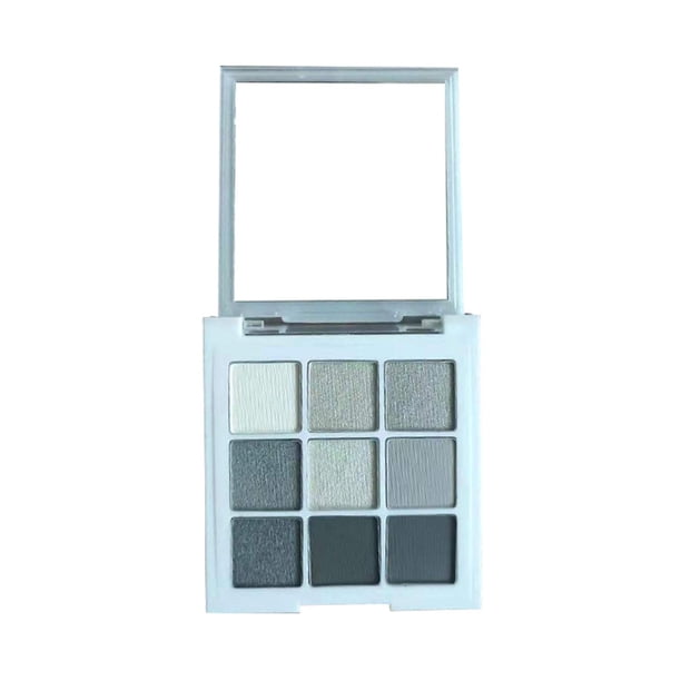 Paleta de sombras de ojos con brillo mate de 9 colores Paleta de sombras de ojos ahumadas de tonos fríos