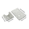 thumbnail image 3 of TACILIP Bathroom Decor, In The Dark Fleece Floor Mat Bathroom Absorbent Non Mat Toilet Two Piece Set Floor Mats, Home Gifts, 3 of 5