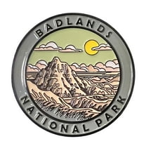 Badlands National Park Collectible Magnet - Enamel Finish, 52mm