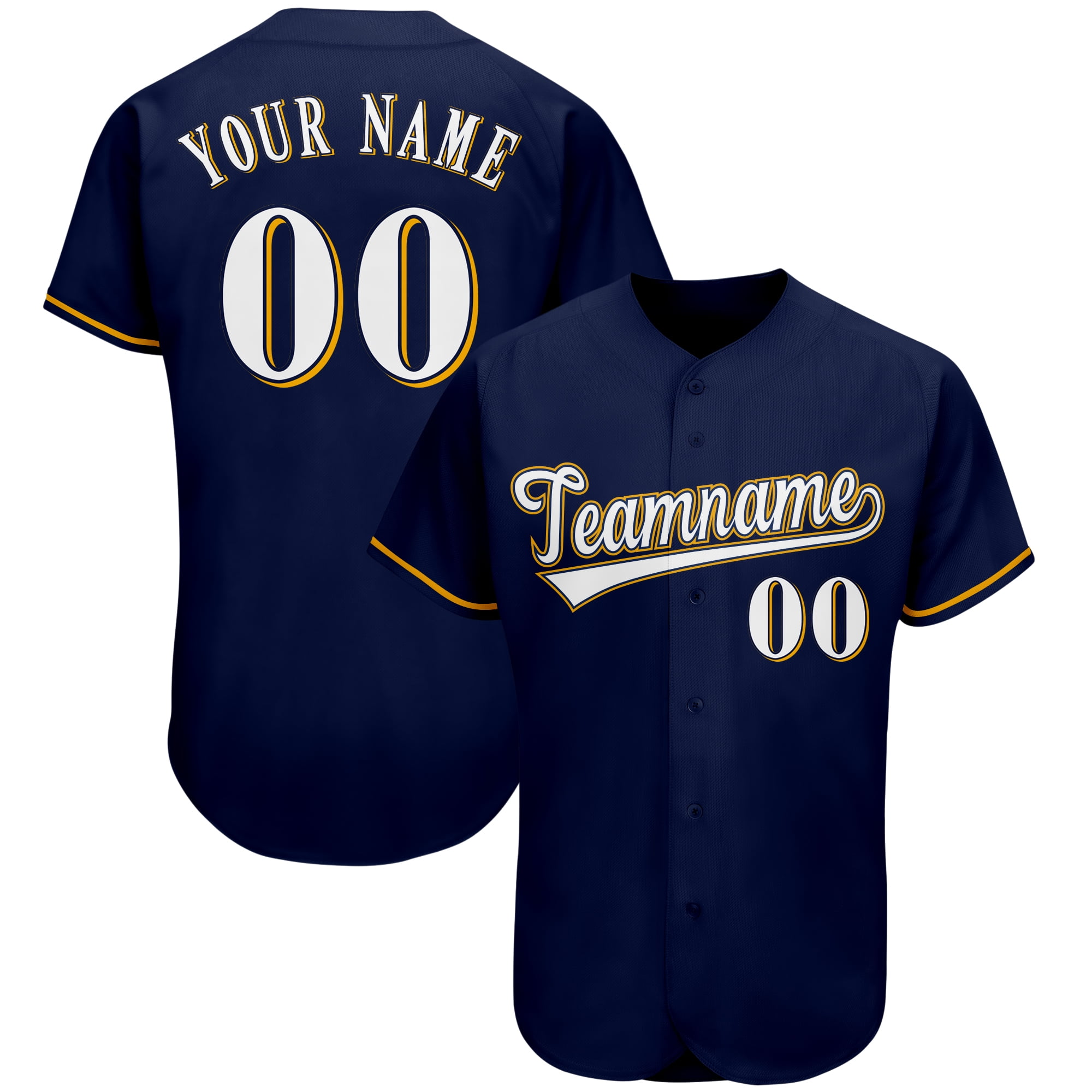 Personalized Custom Baseball Shirt Sublimation Printed Team Name Number Baseball Jersey Softball Game Training Shirt Men Youth LS Walmart