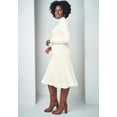 thumbnail image 2 of Jessica London Women's Plus Size Mock Neck Midi Sweater Dress, 2 of 3