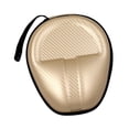thumbnail image 3 of Estuche de auriculares estuche de viaje con cremallera suave de protección de la bolsa ligera cubierta de auriculares bolsita de almacenamiento dura Color de champán, 3 of 8