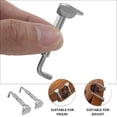thumbnail image 1 of OULII 2Pcs Copper Violin Chin Rest Screws Silver Rust Proof for Instrument Use, 1 of 8