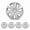 14 inch- Silver Lacquer, variant on Universal 15 inch Hubcaps Set of 4, Snap-On Installation ABS Material 15" Wheel Rims Cover, Lacquer