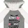 thumbnail image 4 of Inktastic Hunting Season Bows Racks & Deer Tracks Girls Long Sleeve Baby Bodysuit, 4 of 5
