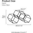 thumbnail image 2 of Countertop Freestanding Wine Rack, Metal Wine Rack, Storage Wine Rack, for Counter Metal Wine Rack Tabletop Wine Rack, for Wine Bottle Storage, Black, 2 of 8