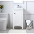 thumbnail image 3 of Elegant Lighting Vf2318 Mod 18" Free Standing Single Basin Vanity Set - White, 3 of 7
