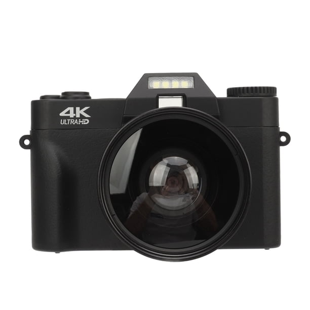 Cámara Digital 4K, Cámara De Vídeo ABS Con Enfoque Automático, Videocámara, Fotografía Con Lapso De Tiempo, Zoom Digital 16X, Pantalla Abatible De 180 Para Regalo