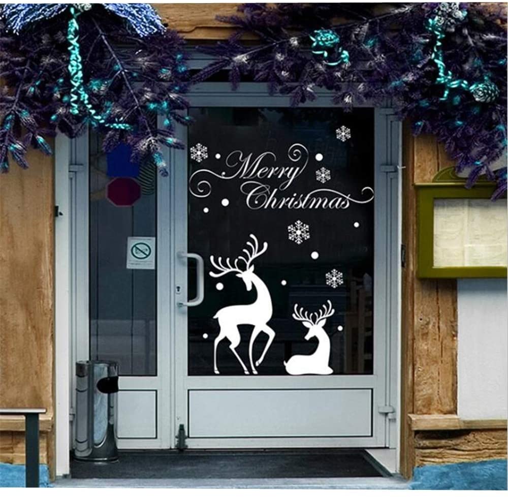 Christmas Window Clings Self-Adhesive Reusable Christmas ...