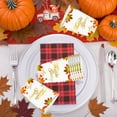 thumbnail image 4 of Thanksgiving Paper Plates Festive Fall Pumpkin And Maple Leaves Pattern Disposable Tableware for Fall Harvests Party, 4 of 6